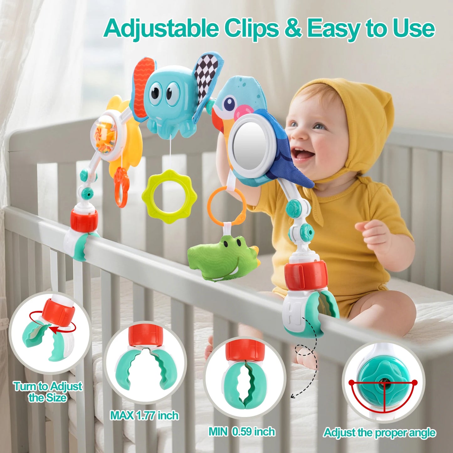 Baby Stroller Arch Toys Bouncer Toy Pram Activity Fine Motor Skills