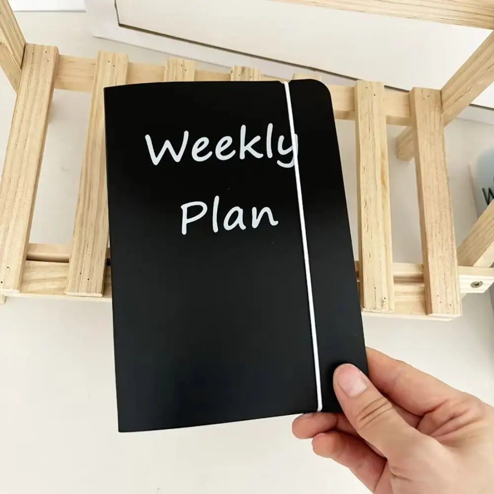 Planner A 6 Size Loose Leaf Binder Weekly Cover Zipper Bag Zipper Design Monthly Wealth Management Receipt Storage Peaceful Pleasures Health and Wellness