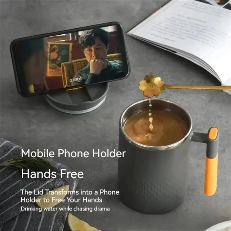 15oz Stainless Steel Double Wall Coffee & Tea Mug – 450ml Insulated Cup for Home, Office & Travel