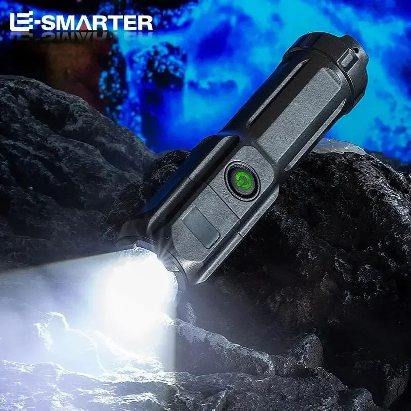 Rechargeable Zoom LED Tactical Flashlight – 4 Modes, 100m