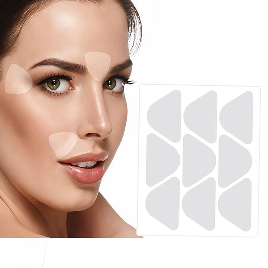 Forehead & Nasolabial Fold Wrinkle Patches – 5 Sheets Triangle Facial Patches for Smoothing Fine Lines & Lifting Peaceful Pleasures Health and Wellness