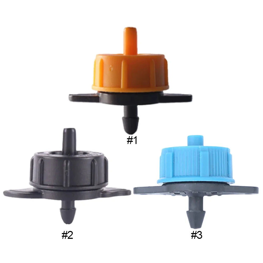 100pcs Pressure Compensating Drip Irrigation Emitters Garden Irrigation Peaceful Pleasures Health and Wellness