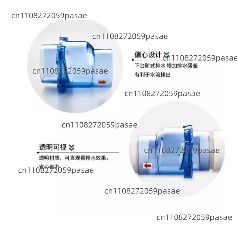 Transparent Magnetic Check Valve – 50mm Anti-Backflow Pipe