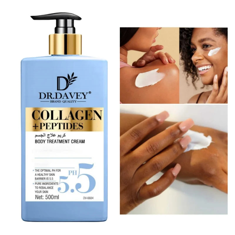 500mlLarge Capacity Collagen+Peptide Body LotionCollagen Body LotionBody Lotion Moisturizing Body Milk Refreshing Non-Greasy Hyd Peaceful Pleasures Health and Wellness