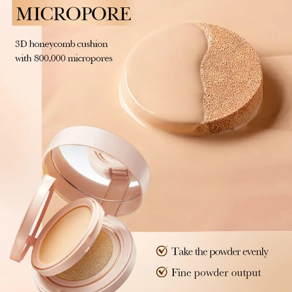 2-In-1 Matte Silky Moisturizing Foundation 24h Long Lasting Oil-control Air Cushion BB Cream Cushion Foundation Peaceful Pleasures Health and Wellness