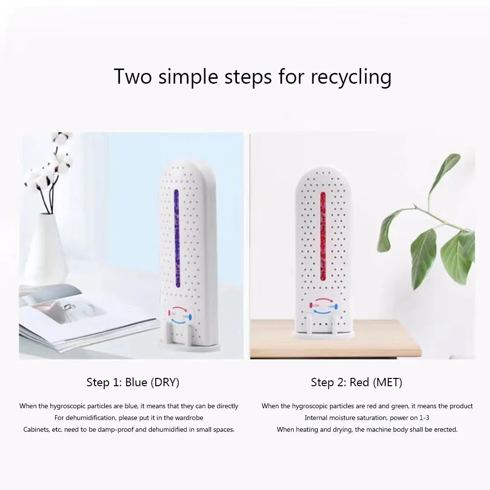 Mini Electric Dehumidifier – Portable Moisture Absorber for Home Peaceful Pleasures Health and Wellness