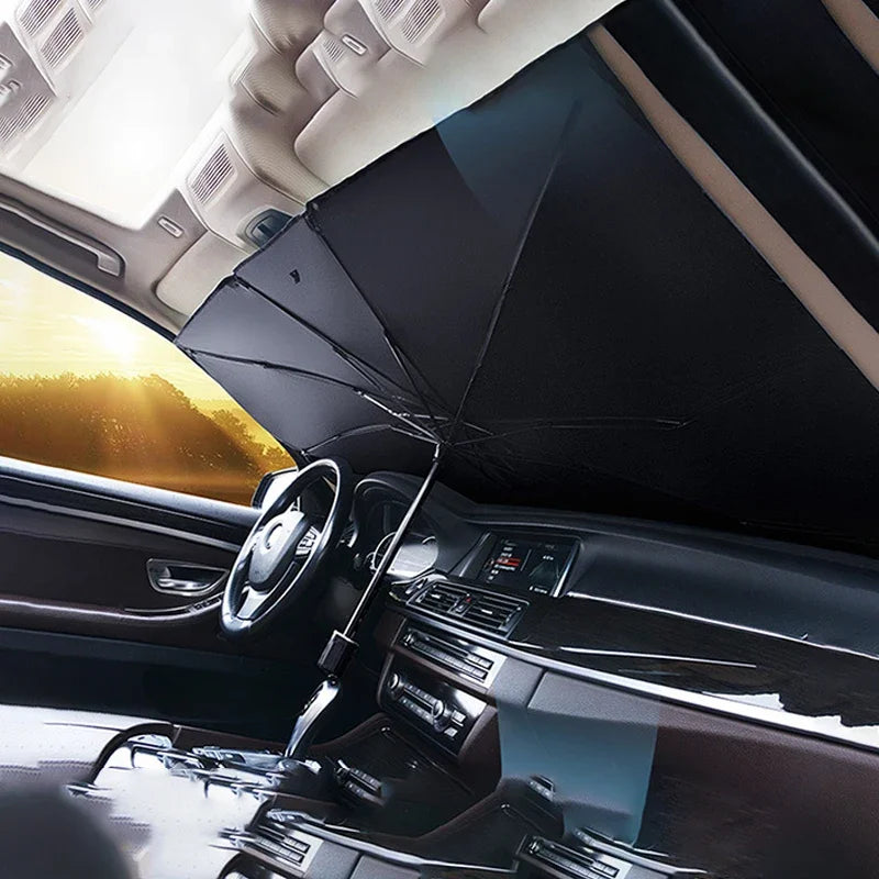 Car Sunshade Retractable Sunscreen for Windshield Peaceful Pleasures Health and Wellness