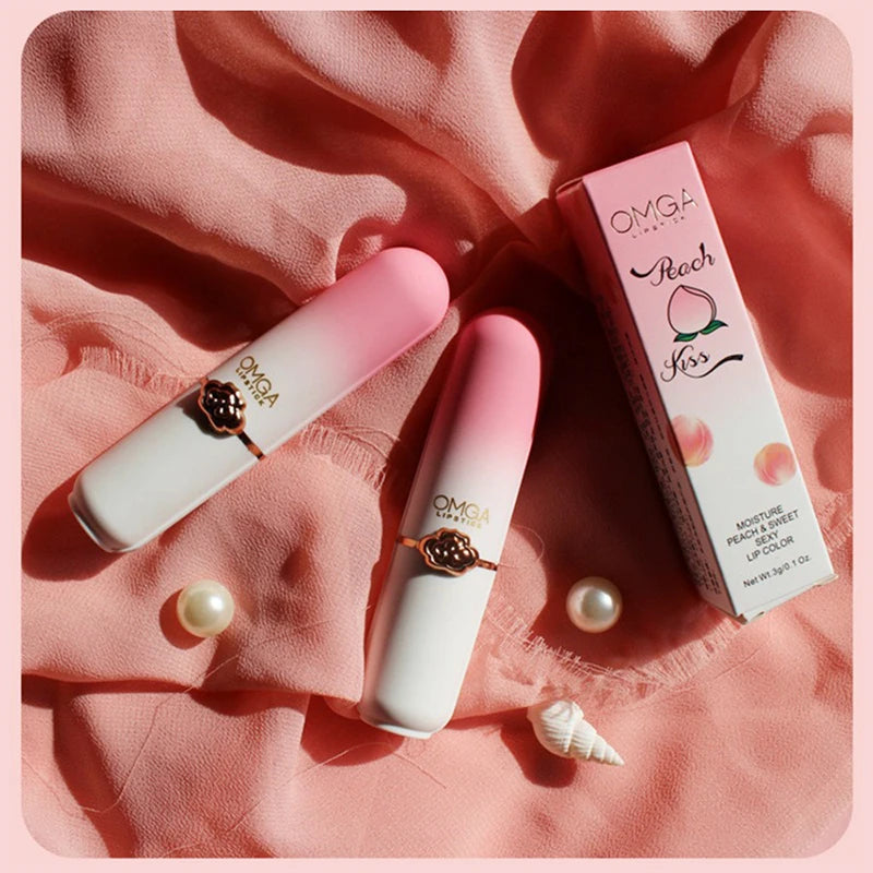 Peach Color-Changing Jelly Lip Balm – Moisturizing Non-Stick