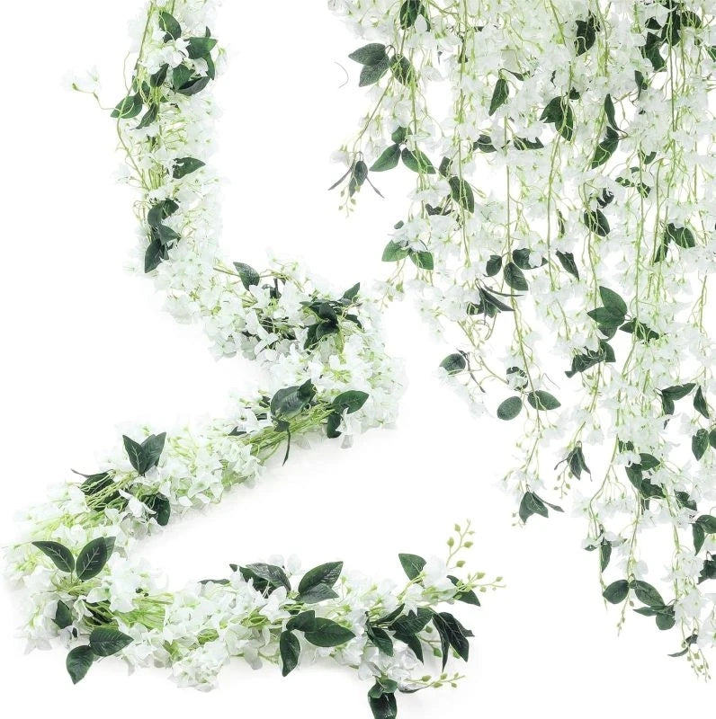 Artificial Plum Blossom Vine Garland for Wedding & Home Decor