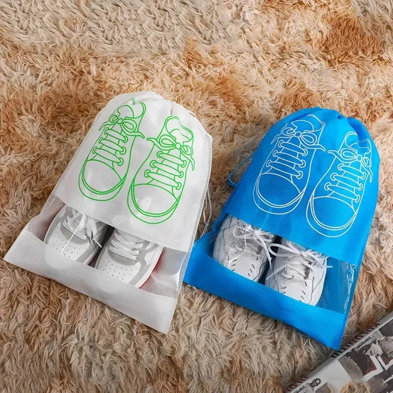 Travel Shoe Storage Bags Non-Woven Waterproof 5 or 10 Pack