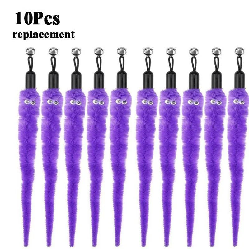 Plush Worm Cat Toy Replacement Heads | Cat Wand Accessories