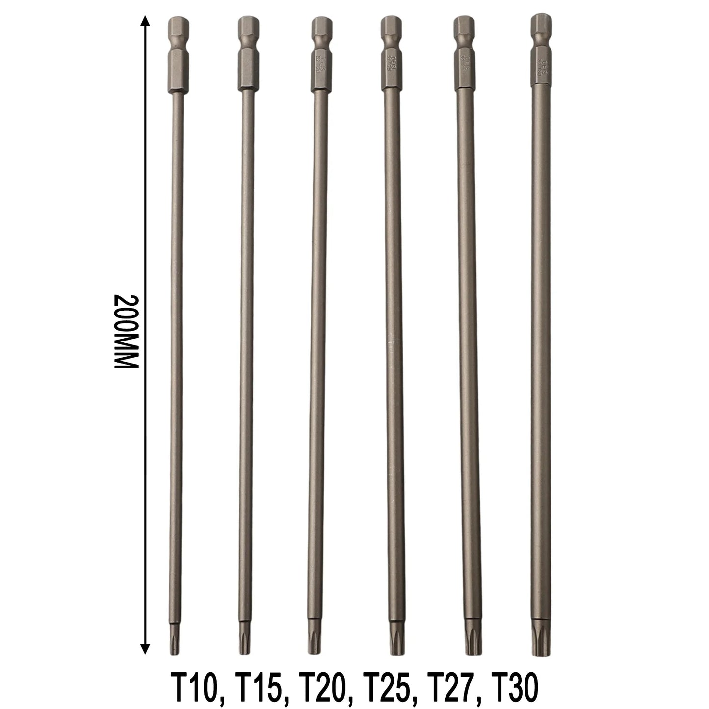 Extended Screwdriver Bit 1 4 Magnetic Torx Alloy Steel T10 T15 T20