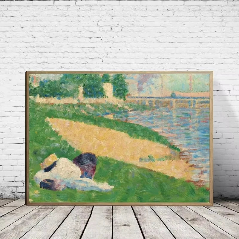 Georges Seurat Sunday Afternoon Canvas Print | Wall Art Décor Canvas Art Print Peaceful Pleasures Health and Wellness