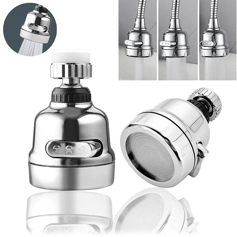 360° Swivel Faucet Aerator – Water-Saving Kitchen Sprayer Nozzle