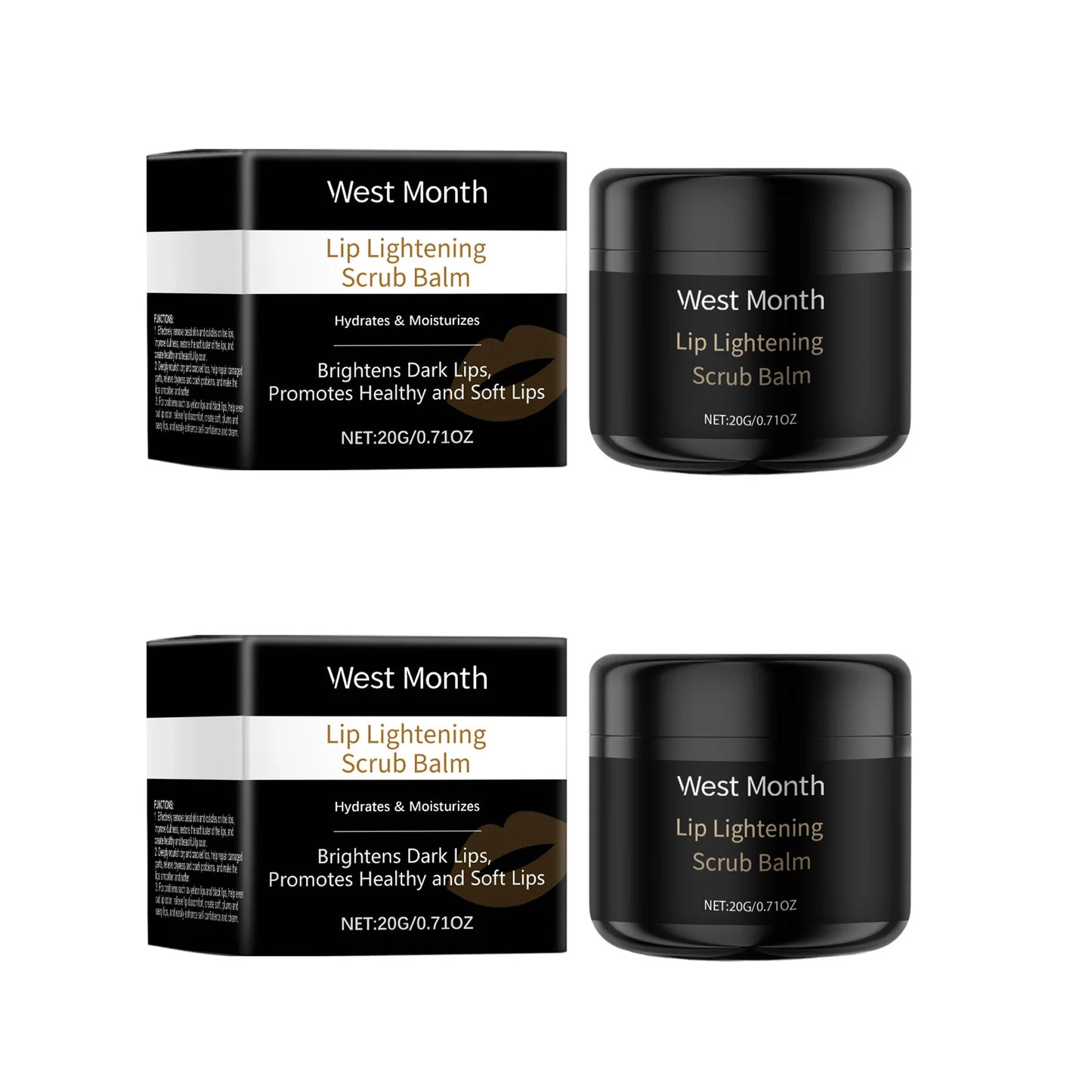 Lip Scrub Exfoliator – Hyaluronic Acid, Vitamin C & Aloe