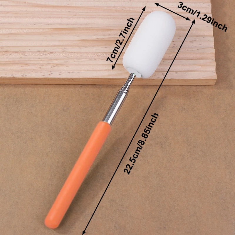 Telescopic Pottery Sponge Stick | Ceramic Throwing Tool Pottery Sponge Tool Peaceful Pleasures Health and Wellness M