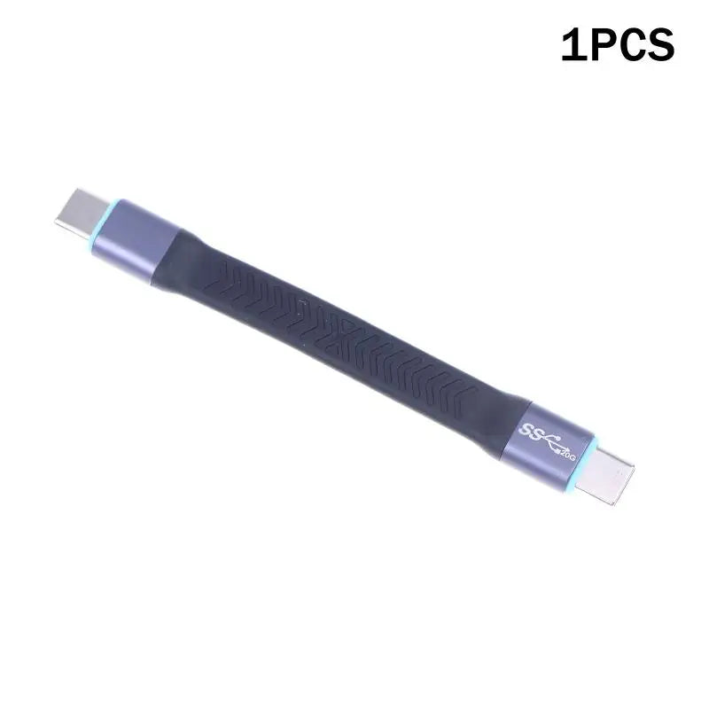 1PCS Size 10cm 20Gbps USB3.2 TypeC Cable Fast Charging UsbC To UsbC Cable High Speed TypeC Data Line Short Line Peaceful Pleasures Health and Wellness as pic