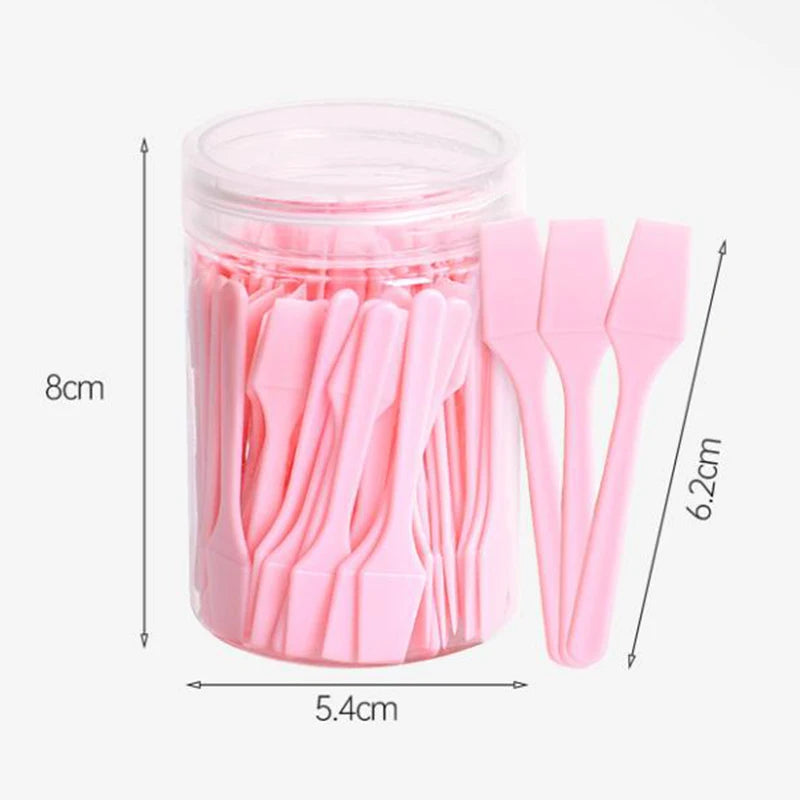 Disposable Mini Spatulas 100 Pcs | Makeup Applicator Sticks