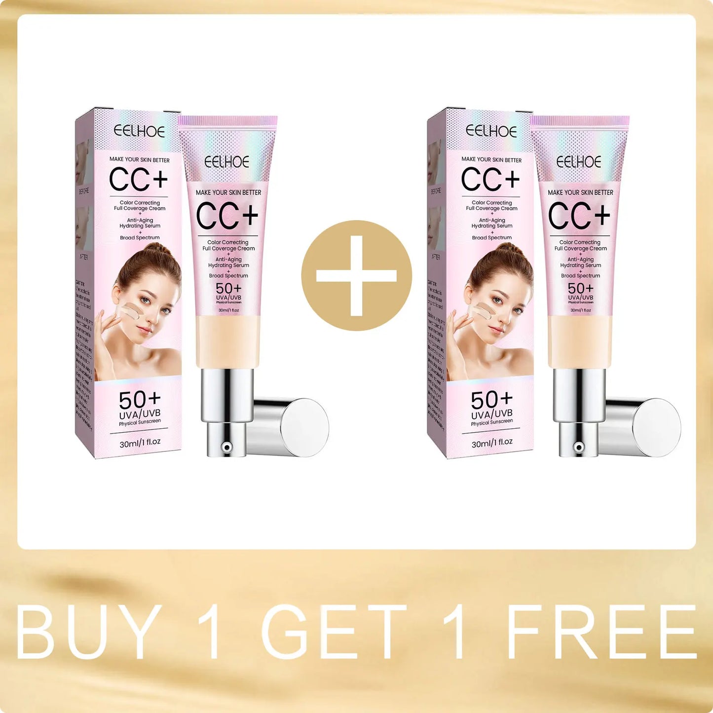 EELHOE CC Cream SPF 50 | Full Coverage Oil-Control Foundation