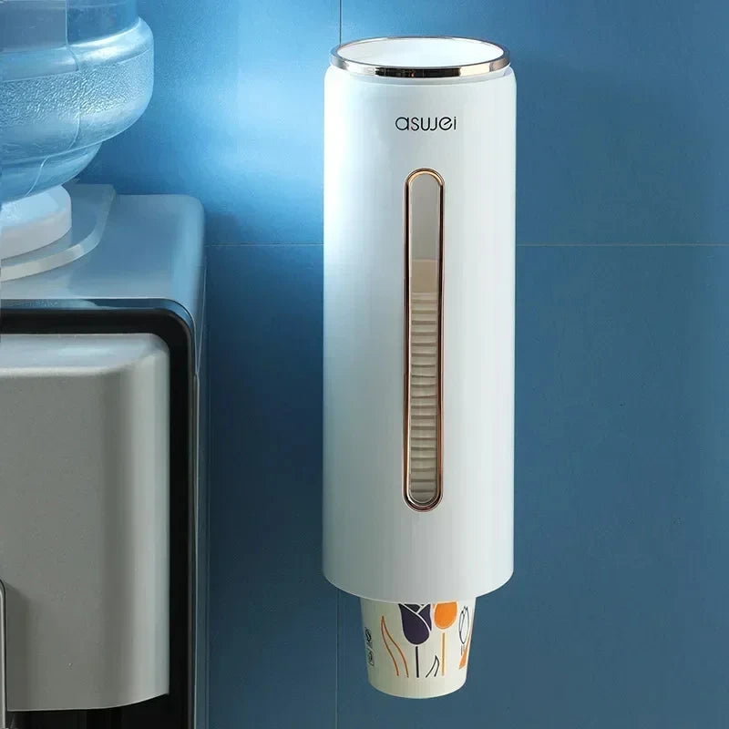 Wall-Mounted Automatic Drop Disposable Cup Dispenser Holder