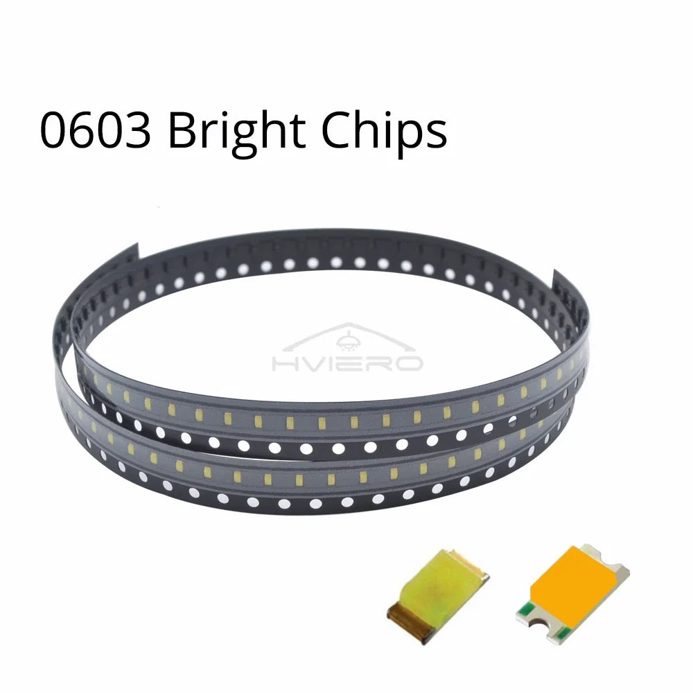 1000PCS 0603 SMD LED Assorted Kit – Super Bright DIY Chips
