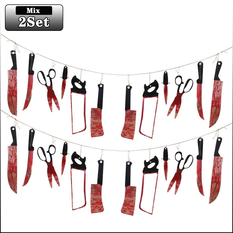 Bloody Halloween Banner Horror Hanging Decoration | 1–4 Set
