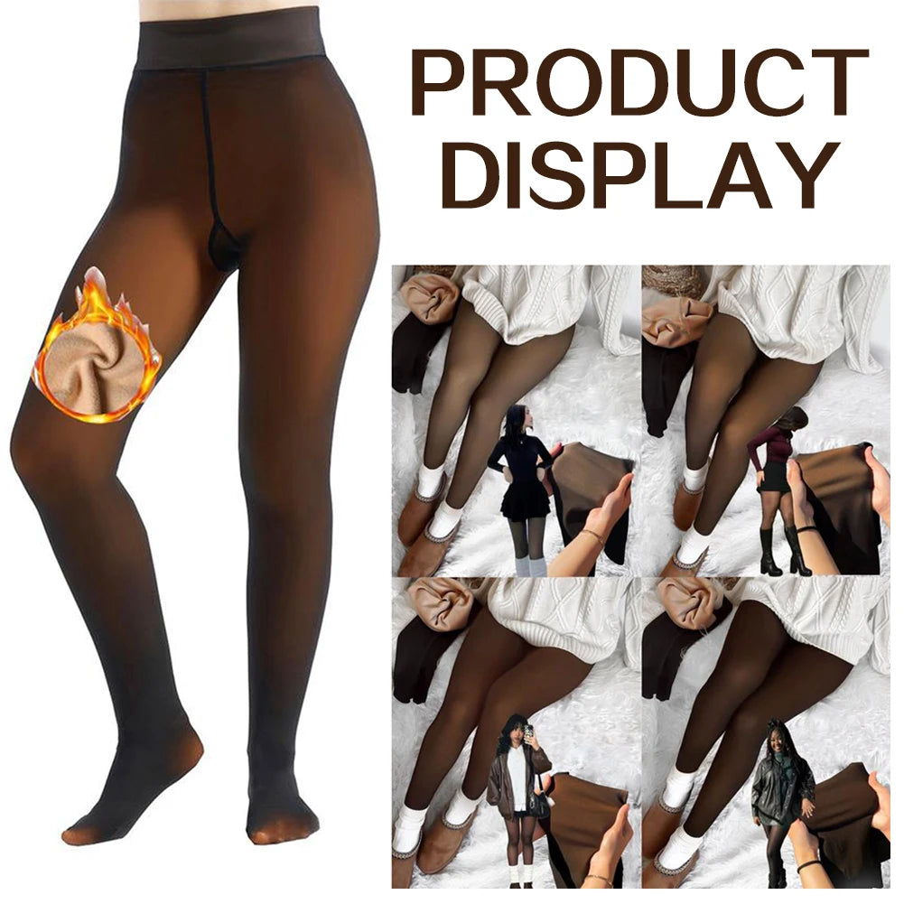 Women's Fleece Lined Thermal Tights – Thick Warm Leggings