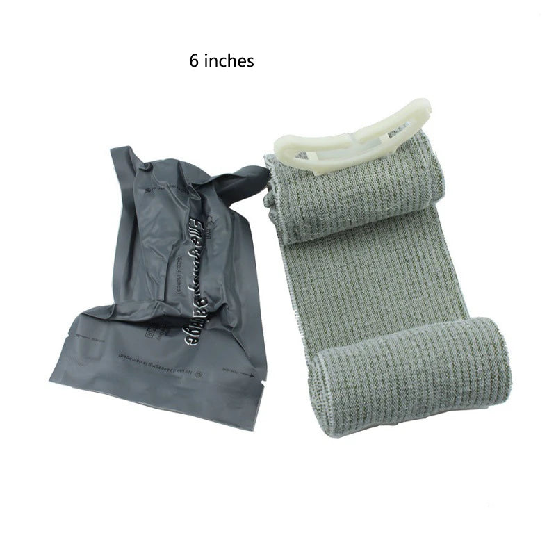 4/6-inch Outdoor Training Hemostatic Bandage Wound Dressing Emergency Bandage Vacuum Plus Compression Tactical Bandage Peaceful Pleasures Health and Wellness