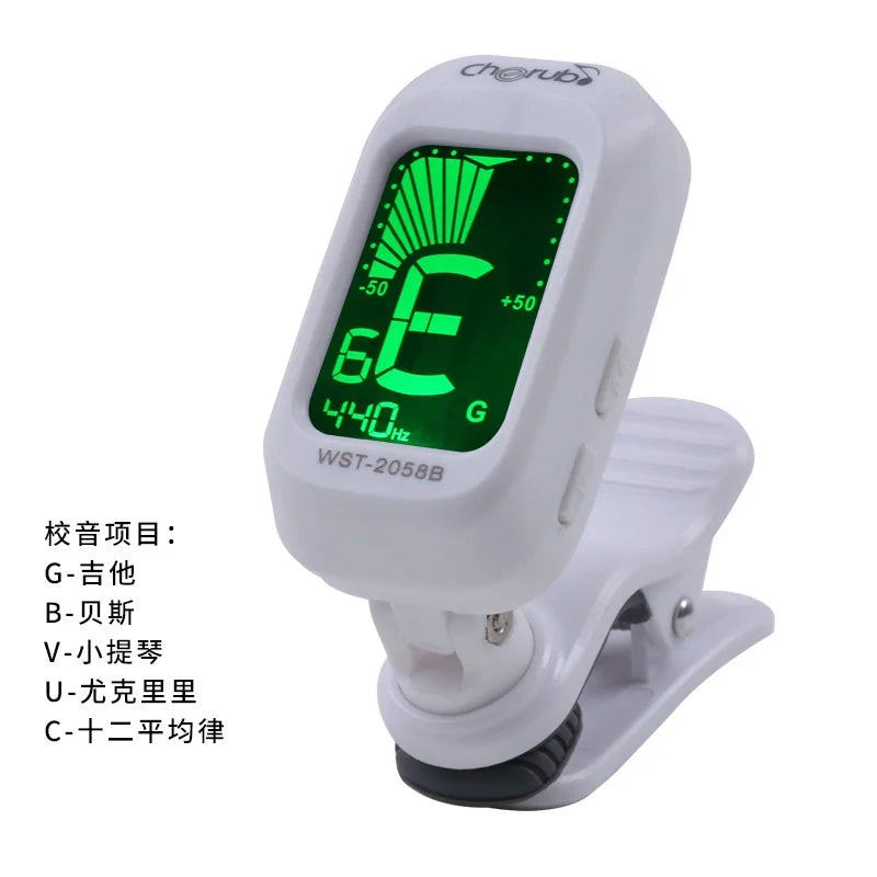 WST-2058B Auto Clip-on Tuner Chromatic Guitar Bass Violin Ukulele C