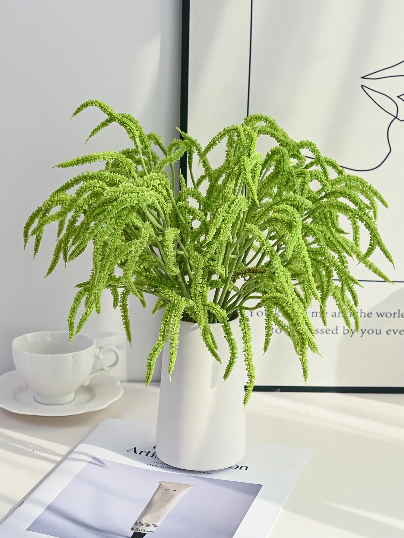 Artificial Fluffy Palm Vine – Wedding & Party Decor 35cm