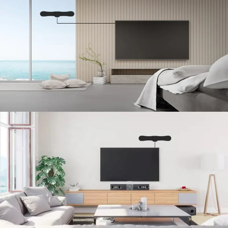 FUYUMY 4K HD Indoor TV Antenna – 600-Mile VHF/UHF Booster