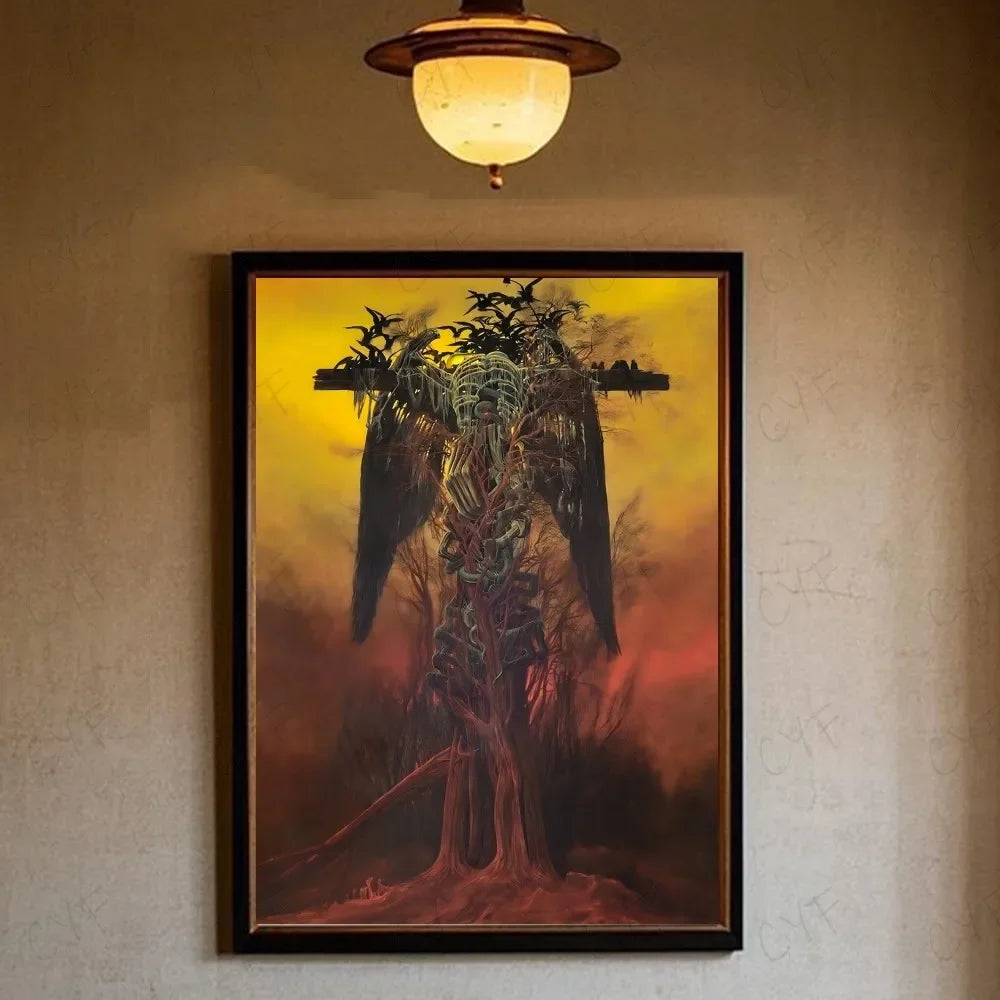 Zdzislaw Beksinski Surrealism Canvas Art Print | Wall Decor