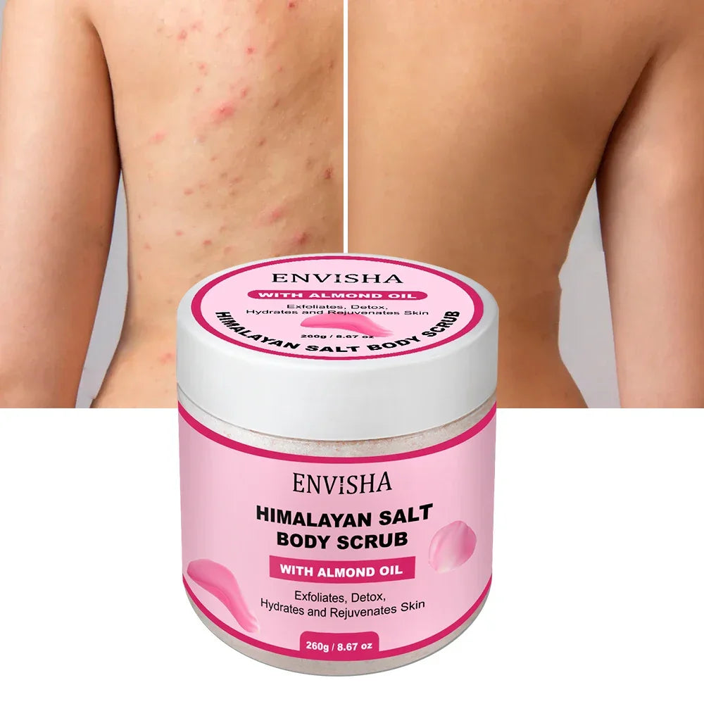 ENVISHA Rose Bath Salt Scrub – Exfoliating Body Massage Treatment Peaceful Pleasures Health and Wellness