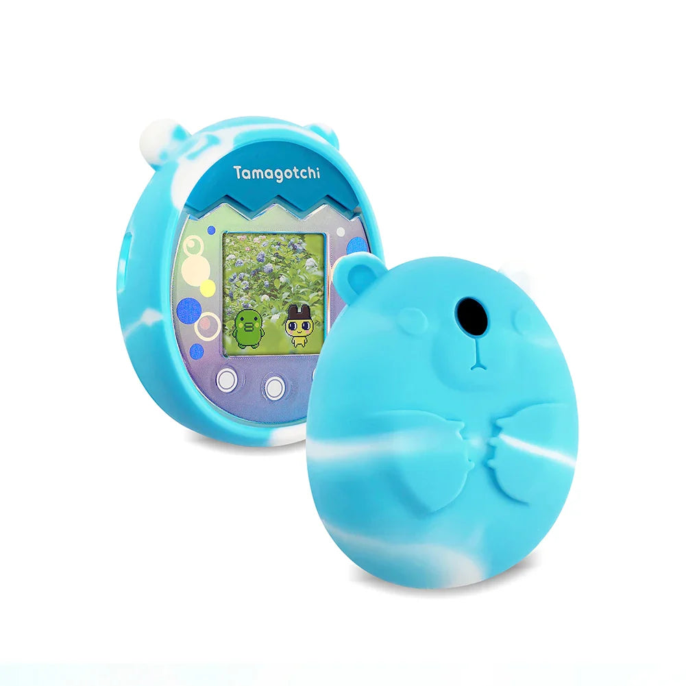 Silicone Case for Tamagotchi Pix – Cat Design & Hand Strap