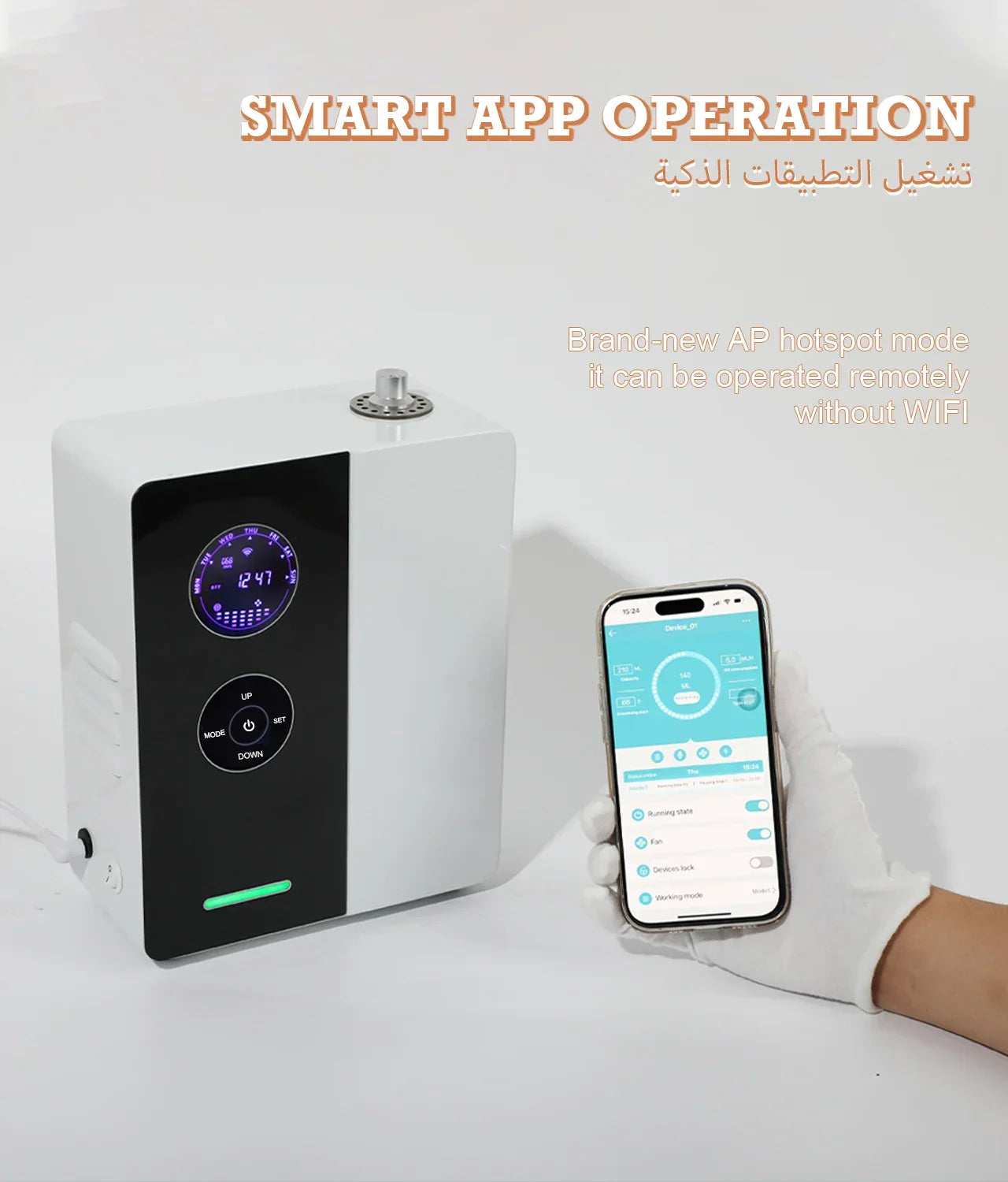 NAMSTE WiFi Scent Diffuser – 1,200 Sq Ft HVAC Smart Home Peaceful Pleasures Health and Wellness