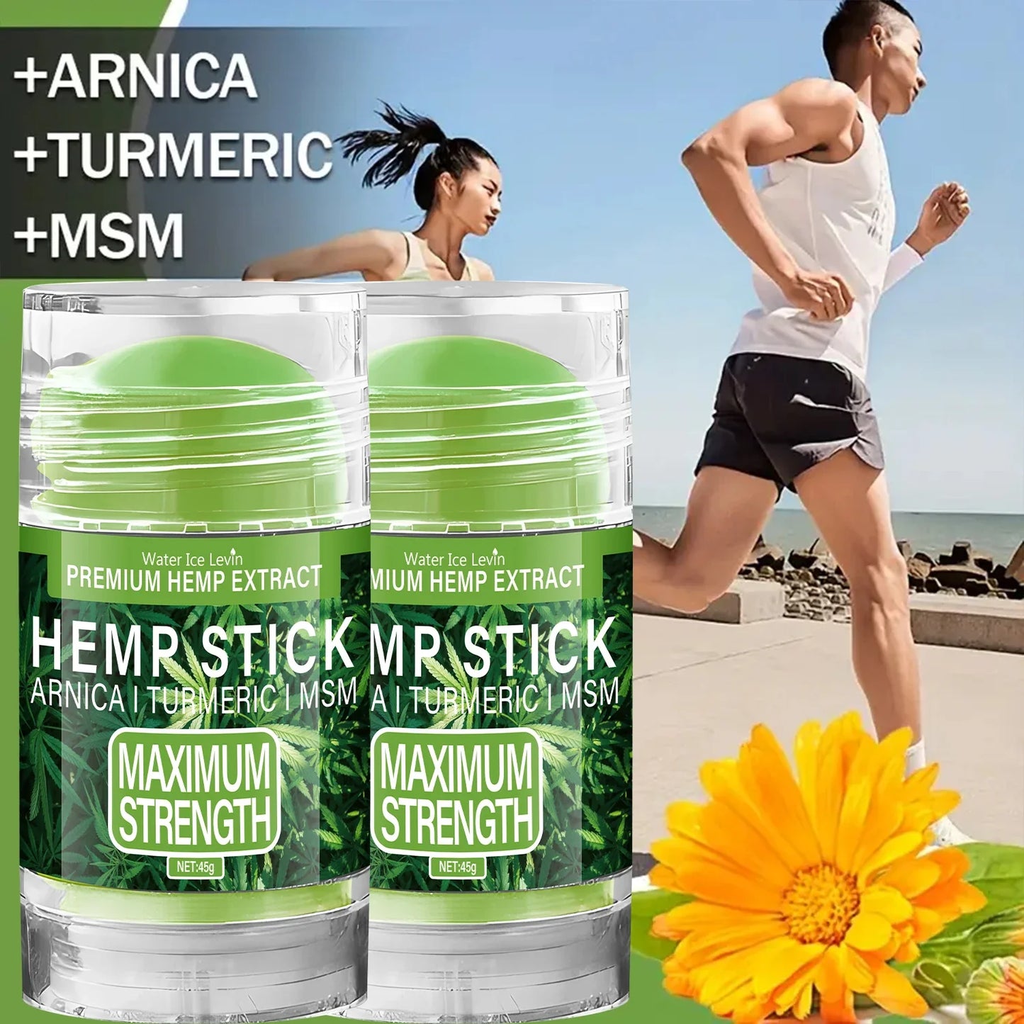 Hemp Stick with Arnica & Turmeric | Moisturizing Body Stick
