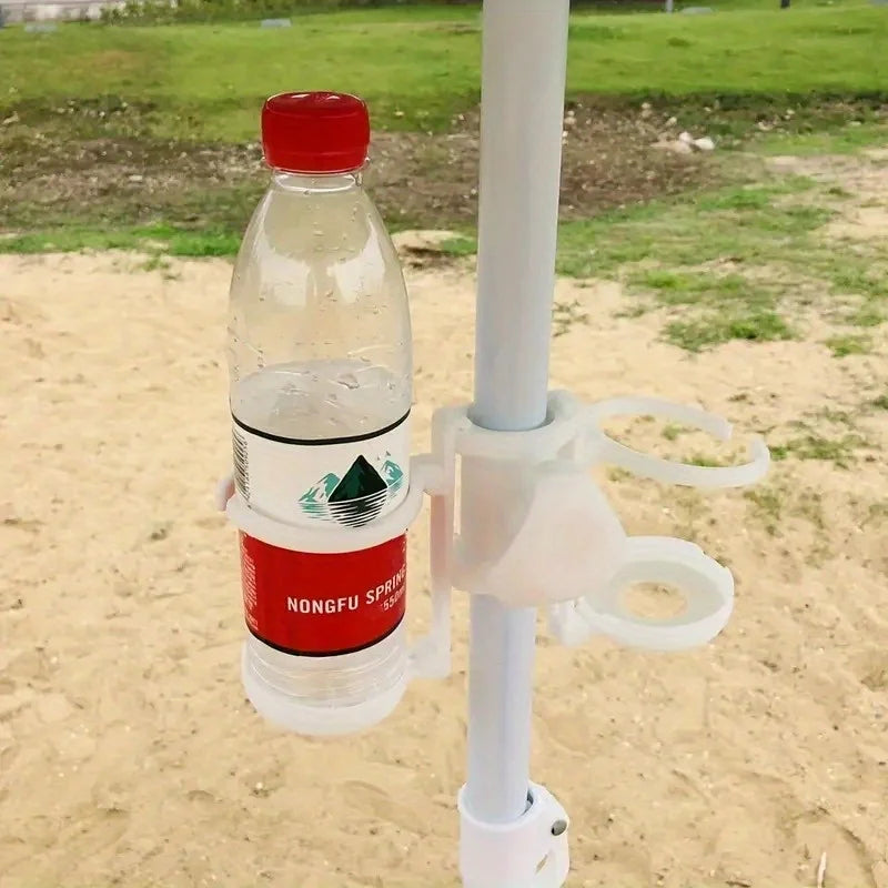 Plastic Beach Umbrella Cup Holder – Leak-Proof Outdoor Drink Holder Umbrella Cup Holder Peaceful Pleasures Health and Wellness