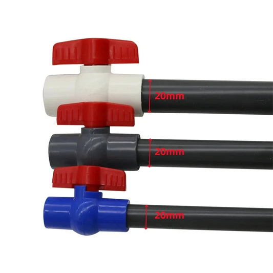 PVC Butterfly Ball Valve 20–60mm | Garden & Aquarium Pipe Fitting PVC Pipe Valve Oasis Select