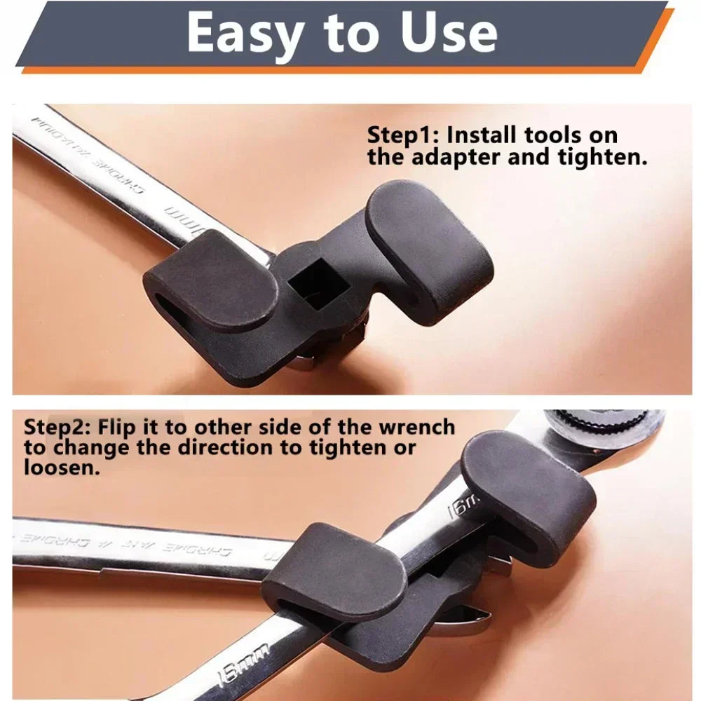 Wrench Expander for 1/2 Inch or 21mm Hex Drivers Universal Wrench Extender Adaptor Extension Tool Wrench Extender Adaptor Peaceful Pleasures Health and Wellness