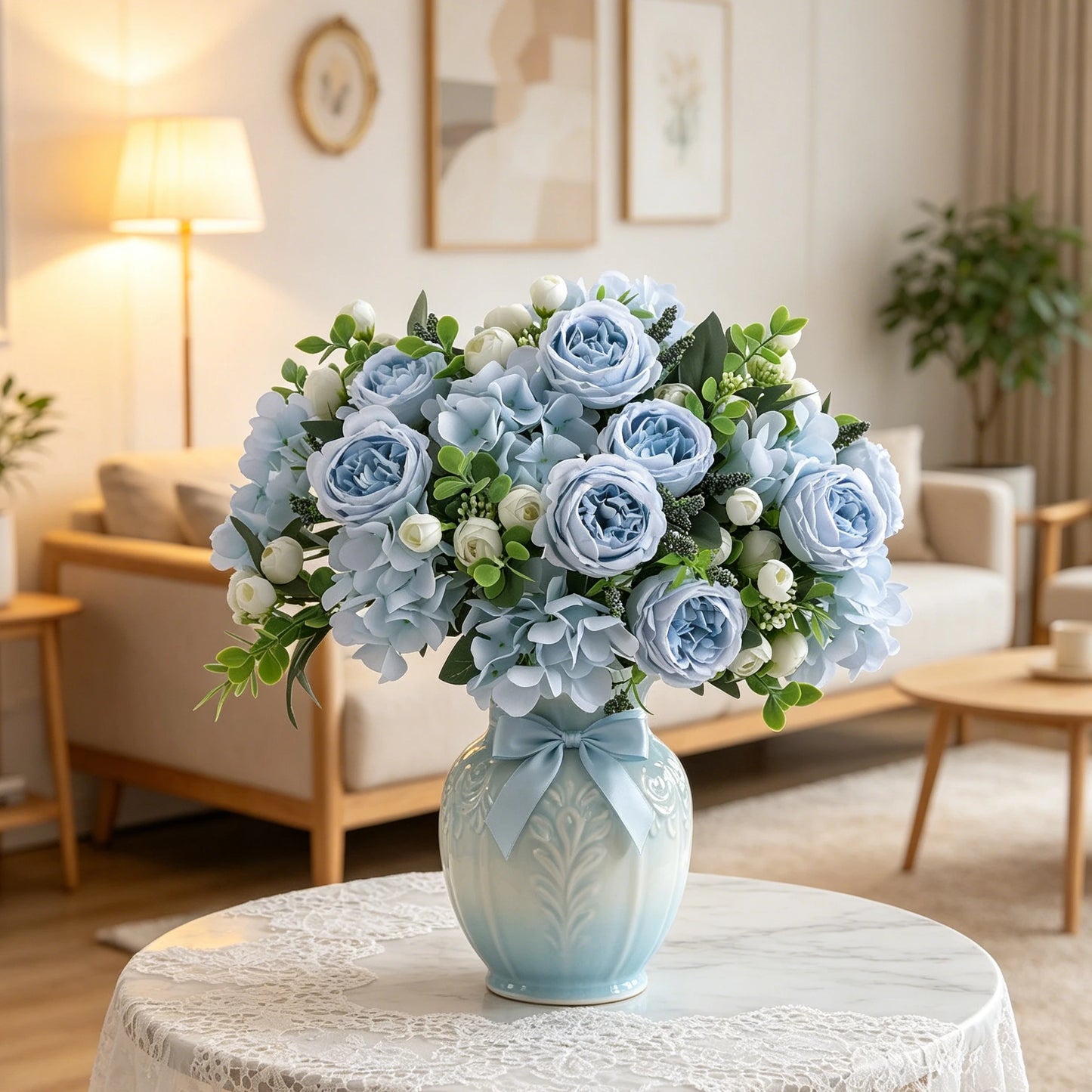 Silk Peony Artificial Flowers – Wedding & Home Décor Bouquet