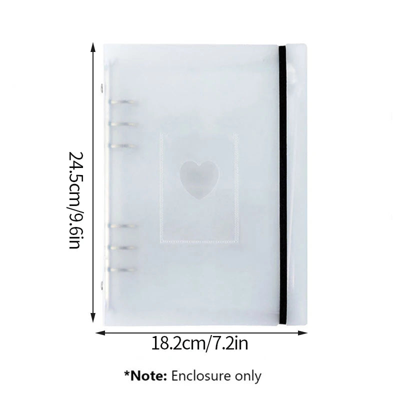 A5 Kpop Photocard Holder Binder | Heart Photo Album Book