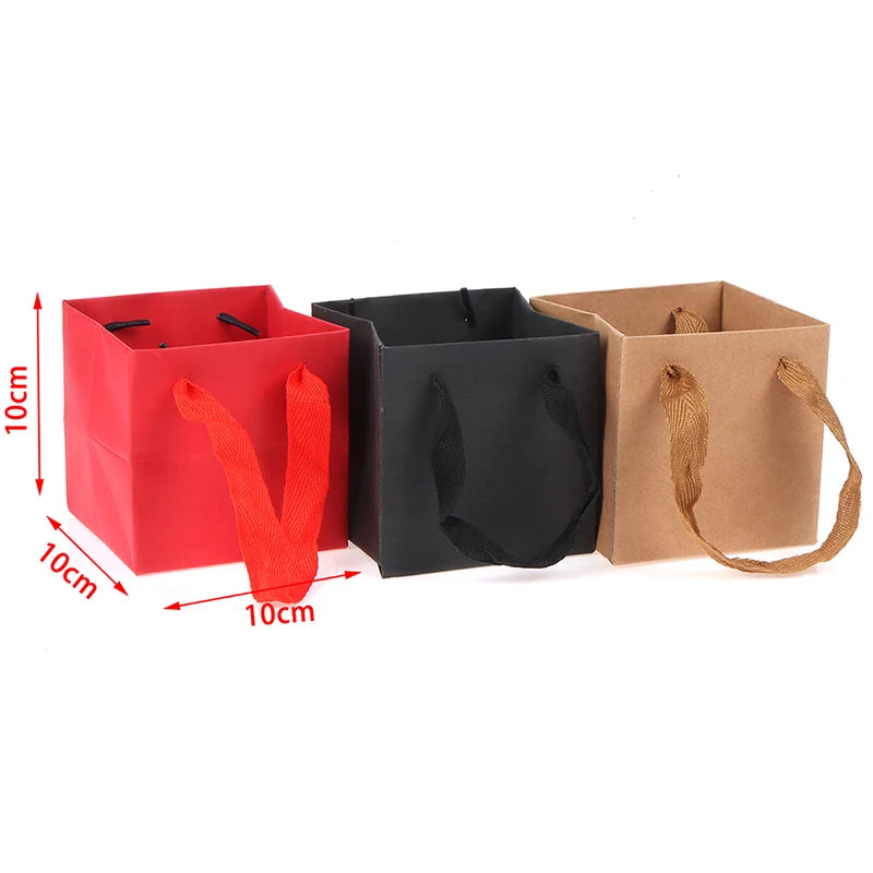 Square Kraft Paper Gift Bags | Wedding, Birthday & Flowers