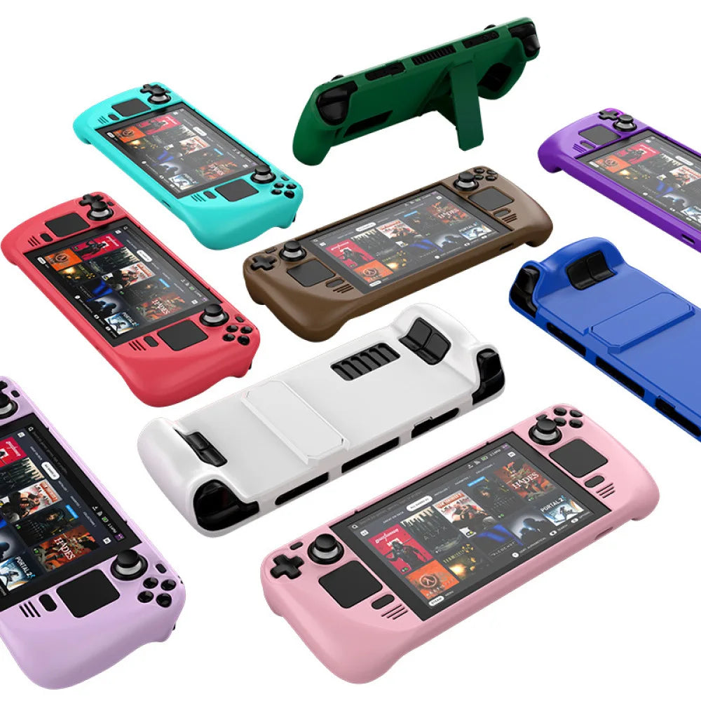 Suitable For Steam Deck Skin-Friendly Feel For Steam Deck Oled Colorful PC Protective Case With Stand Game Console Accessories Peaceful Pleasures Health and Wellness