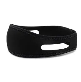 1 adjustable anti-snoring belt, anti-snoring chin support belt, facial lifting and stretching belt Peaceful Pleasures Health and Wellness black