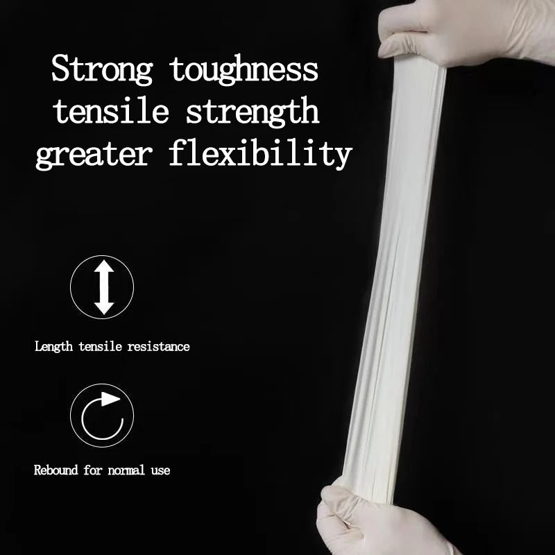 100Pack Housework Strong White Disposable Nitrile Gloves PVC Latex Free AntiStatic Garden Pet Care Tattoo Work Oil-proof Gloves Peaceful Pleasures Health and Wellness