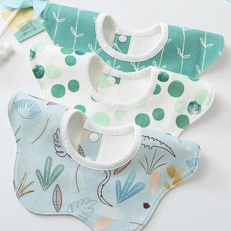 Baby Cotton Bandana Drool Bib | 360° Waterproof Toddler Scarf