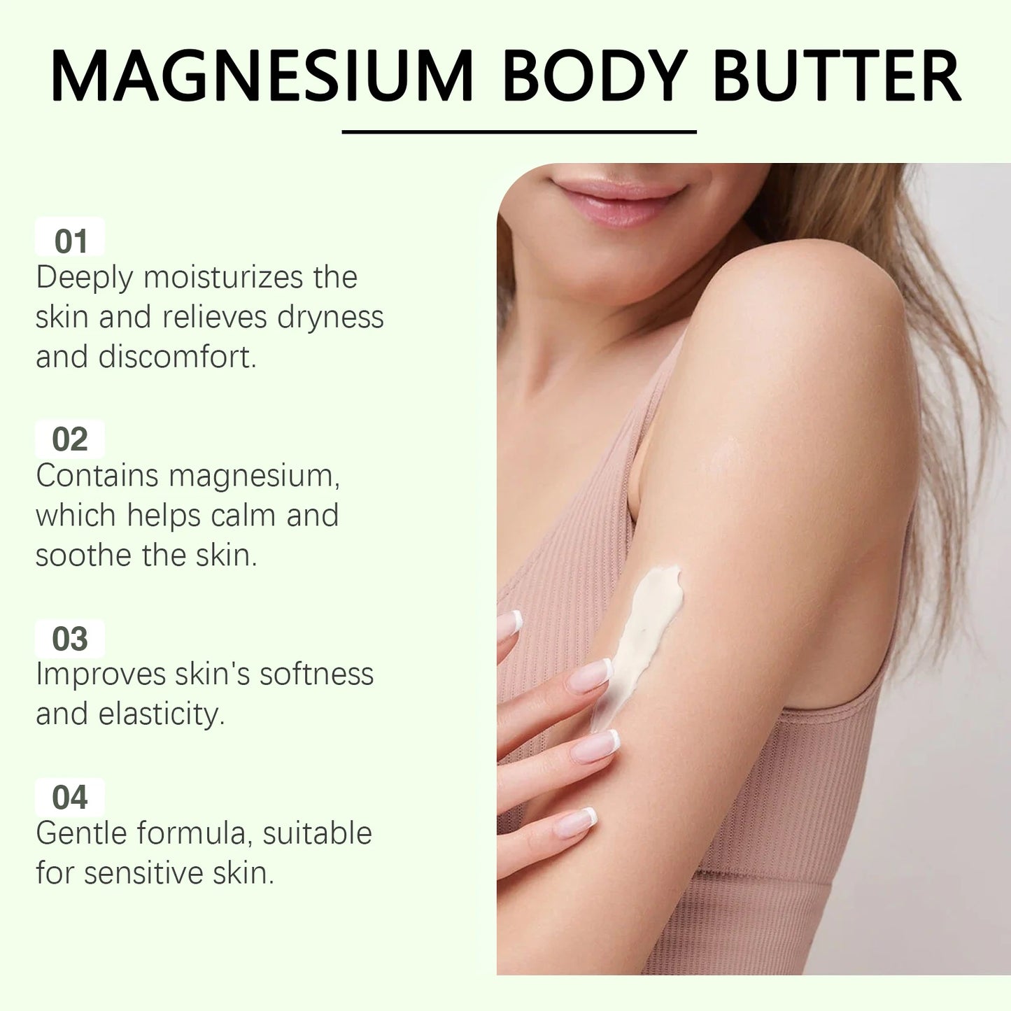 Magnesium Shea Butter Body Lotion – Moisturizing Muscle Soother