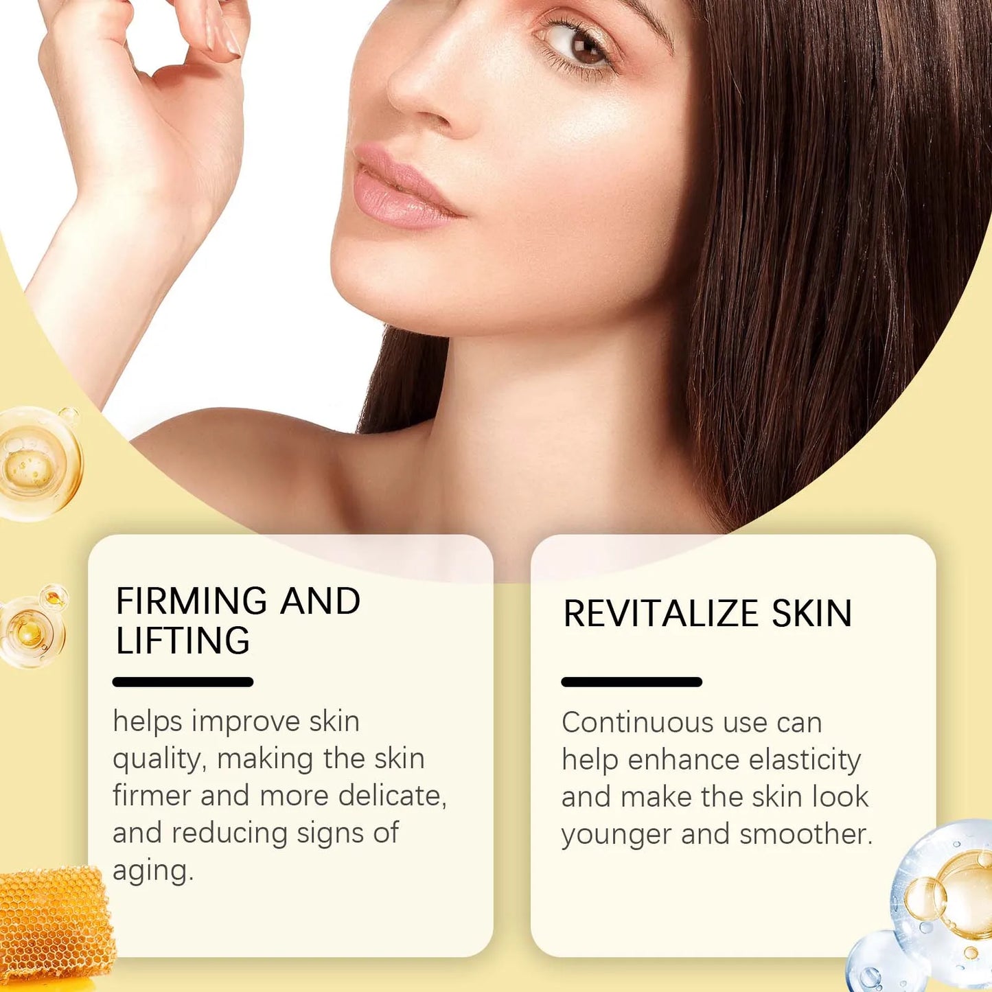 Peptide Propolis Face Serum Reduce Dryness Firming Lifting Anti Redness Renewal Smoothing Nourishing Repair Damaged Skin Essence Peaceful Pleasures Health and Wellness