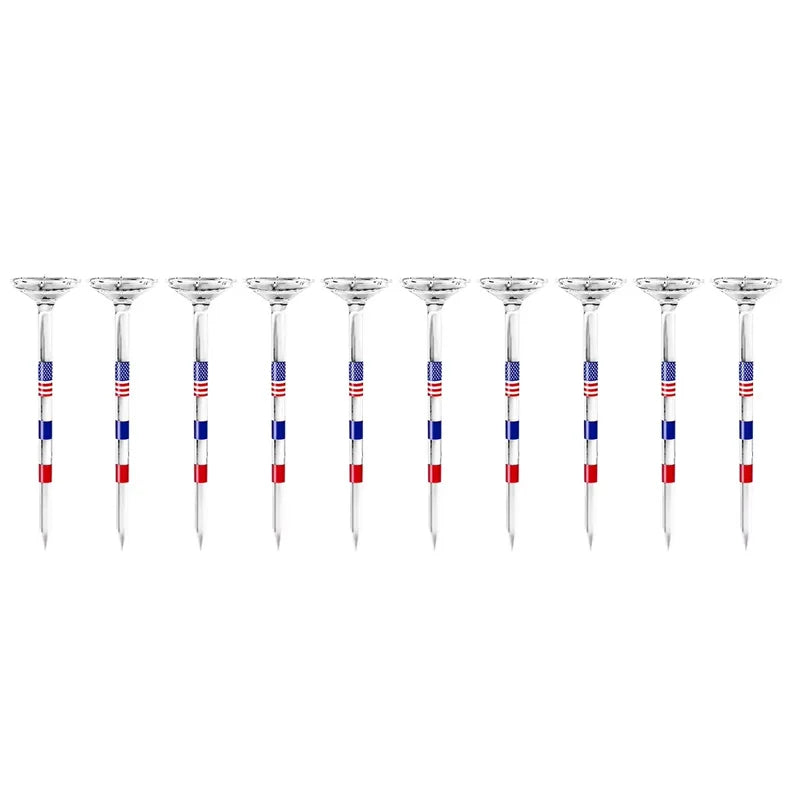 10pcs Golf Ball Holder Reduce Friction and Side Spin Transparent Plastic Golf Tees Reusable Anti-Slip Big Cup Golf Training Aids Peaceful Pleasures Health and Wellness 10pcs