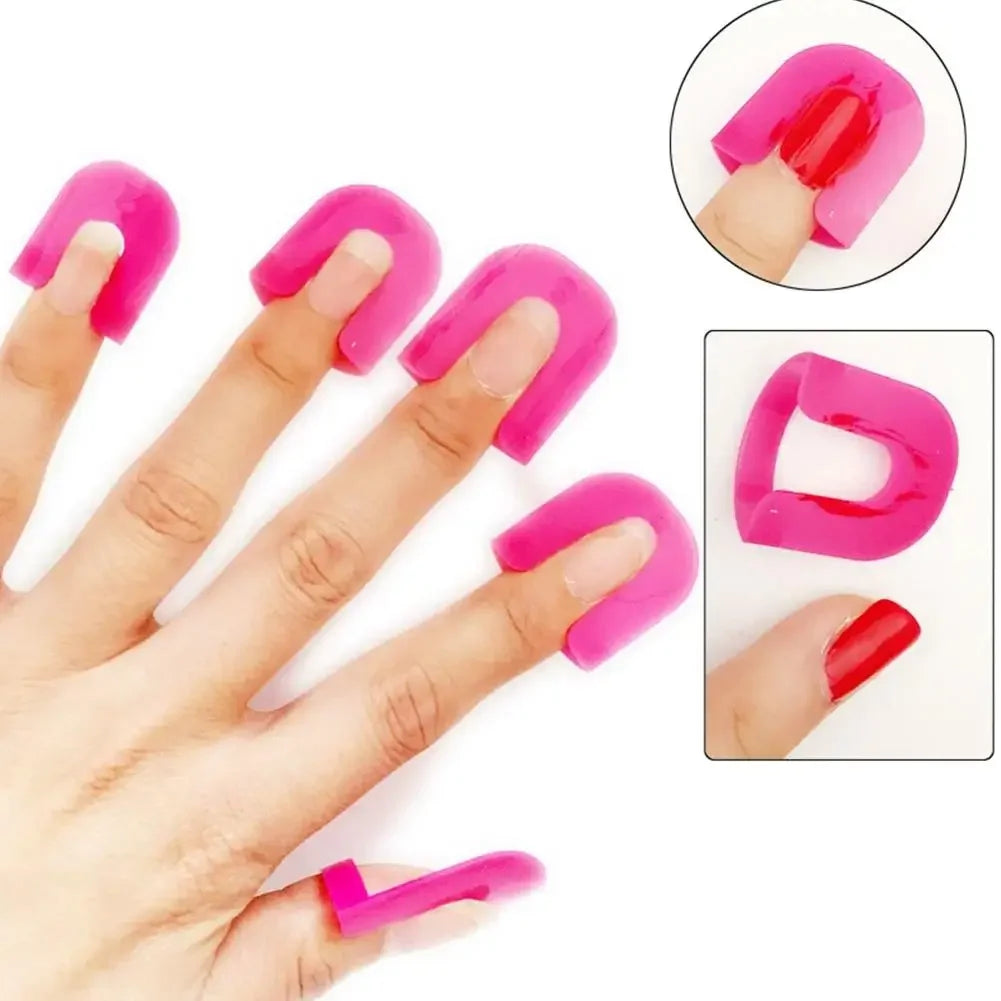 Spill-Proof Nail Polish Protector for Fingers, Nail Polish Protector 26PCS/kit Manicure Stencils Holder for Nails Art Painting Peaceful Pleasures Health and Wellness